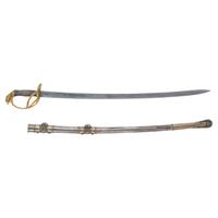 Civil War Military Archive of Major Frederick M. Edgell and the 1st New Hampshire Battery Including: Tiffany & Co. M1850 Presentation Sword in Case with 80 Original Documents, Letters, CDVs, and Accessories