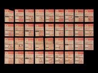 A Group of 95 Assorted 1953 Topps Baseball Cards Including Hall of Famers