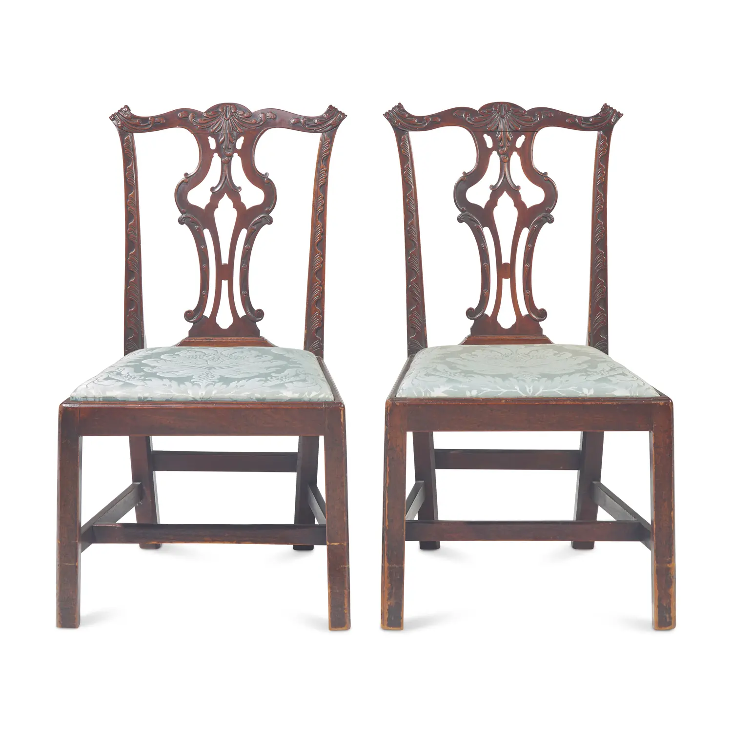 A Pair of George III Carved Mahogany Side Chairs | Freeman's