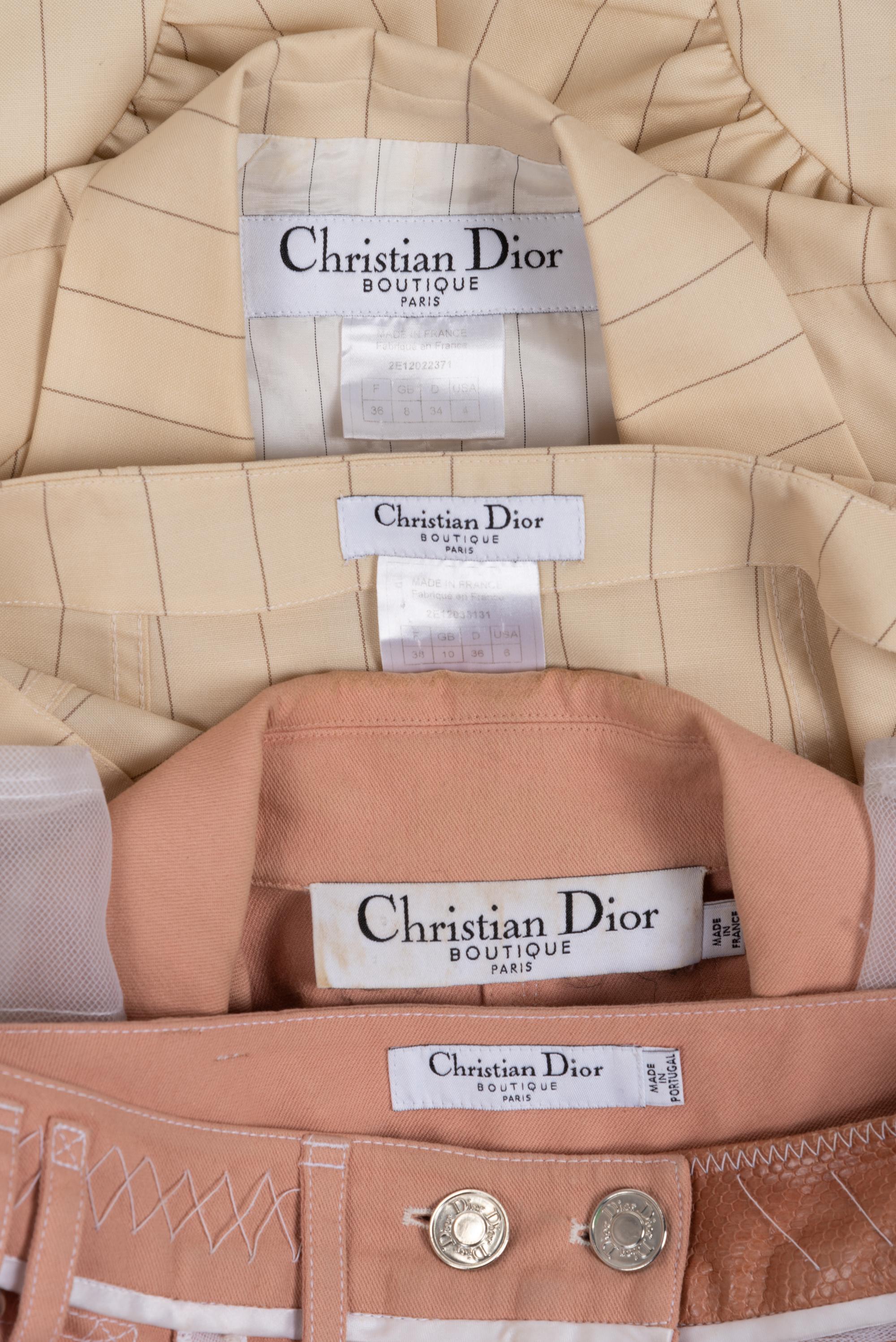 Two Christian Dior Two-Piece Ensembles, 1990-2000s