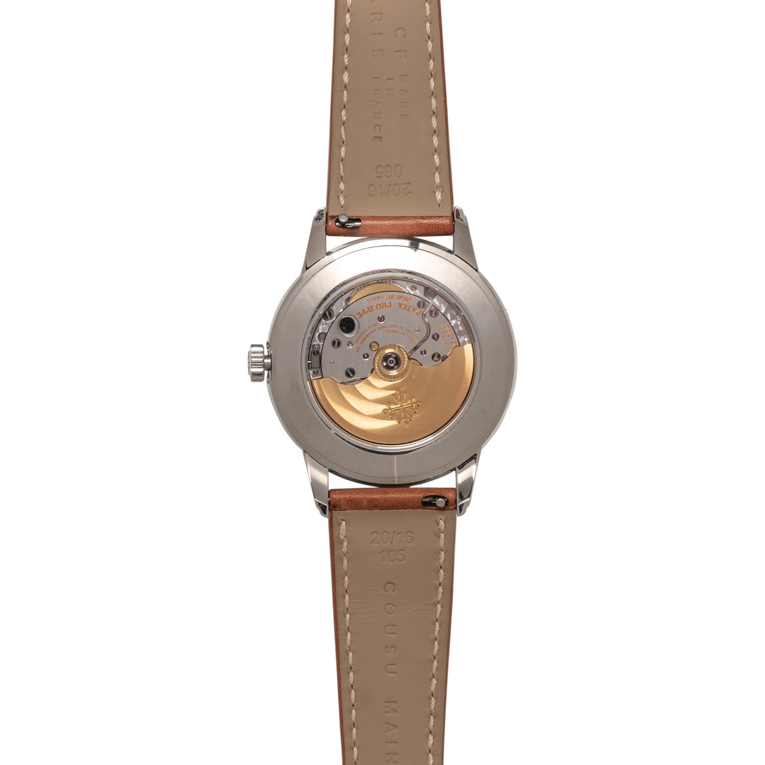 PATEK PHILIPPE, REF. 5212A STAINLESS STEEL 'CALATRAVA' WEEKLY CALENDAR WATCH