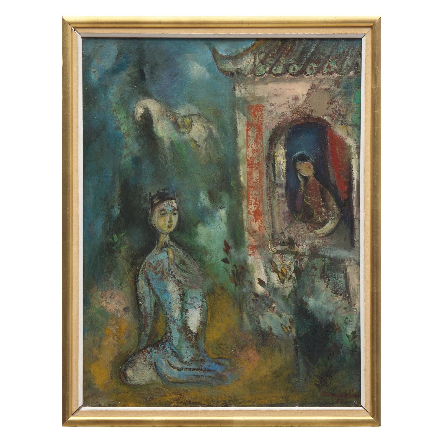 Vu Cao Dam 武高談 (French/Vietnamese, 1908-2000) — Le Serment , 1955