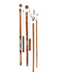 Four Artist's System Walking Sticks