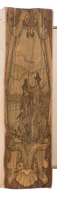 [ANGLING - FORE-EDGE PAINTINGS]. WALTON, Izaak (1593-1683) and Charles COTTON (1630-1687). The Complete Angler [and] The Lives of Dr. John Donne, Sir Henry Wotton, Mr. Richard Hooker, Mr. George Sanderson . London: John Major, 1824, 1825.