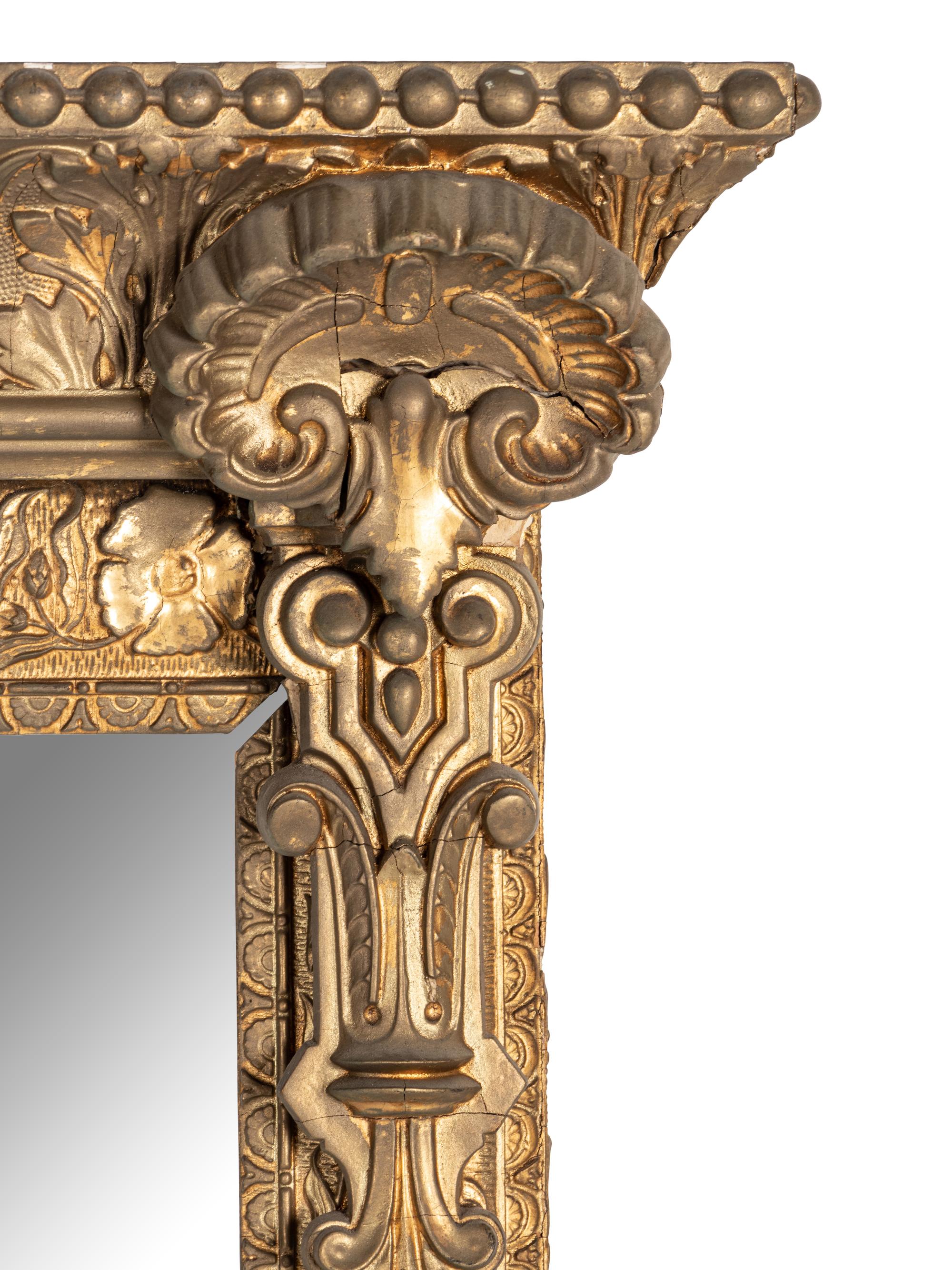 A Victorian Giltwood Overmantel Mirror