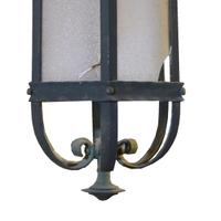 A Bronze Light Fixture 10.5" W x 10.5" D x 28" H — Argentina, Circa 1920