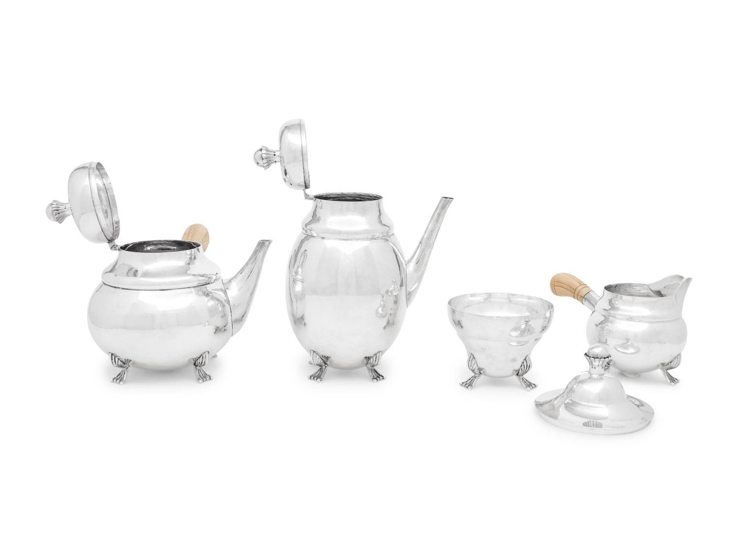 An American Silver Five-Piece Tea and Coffee Service