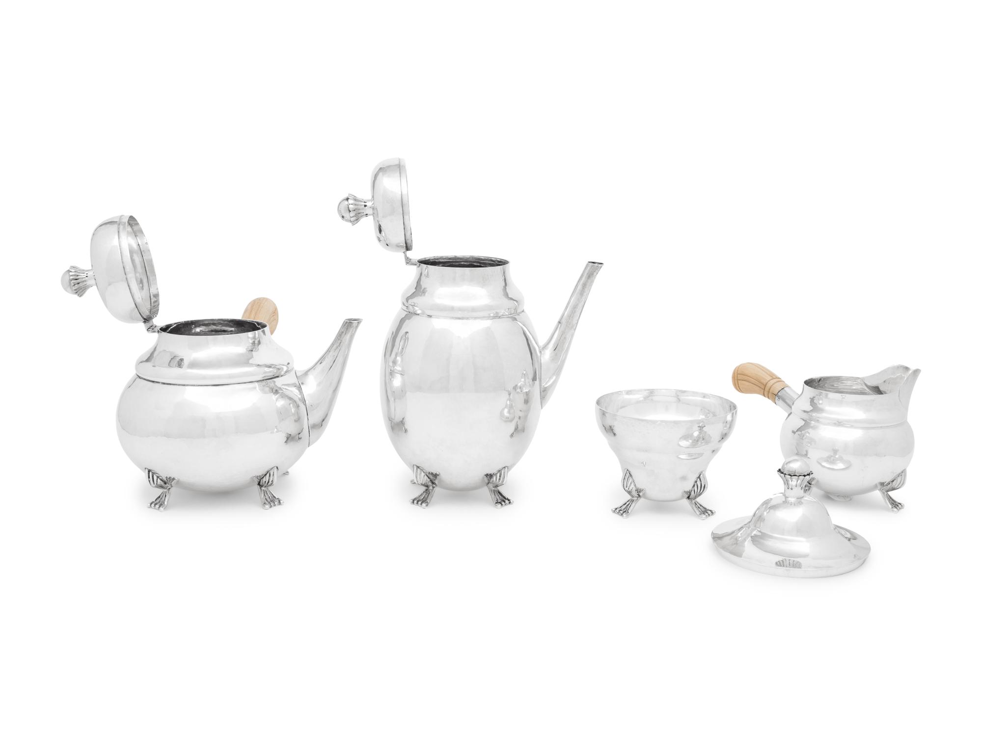 An American Silver Five-Piece Tea and Coffee Service