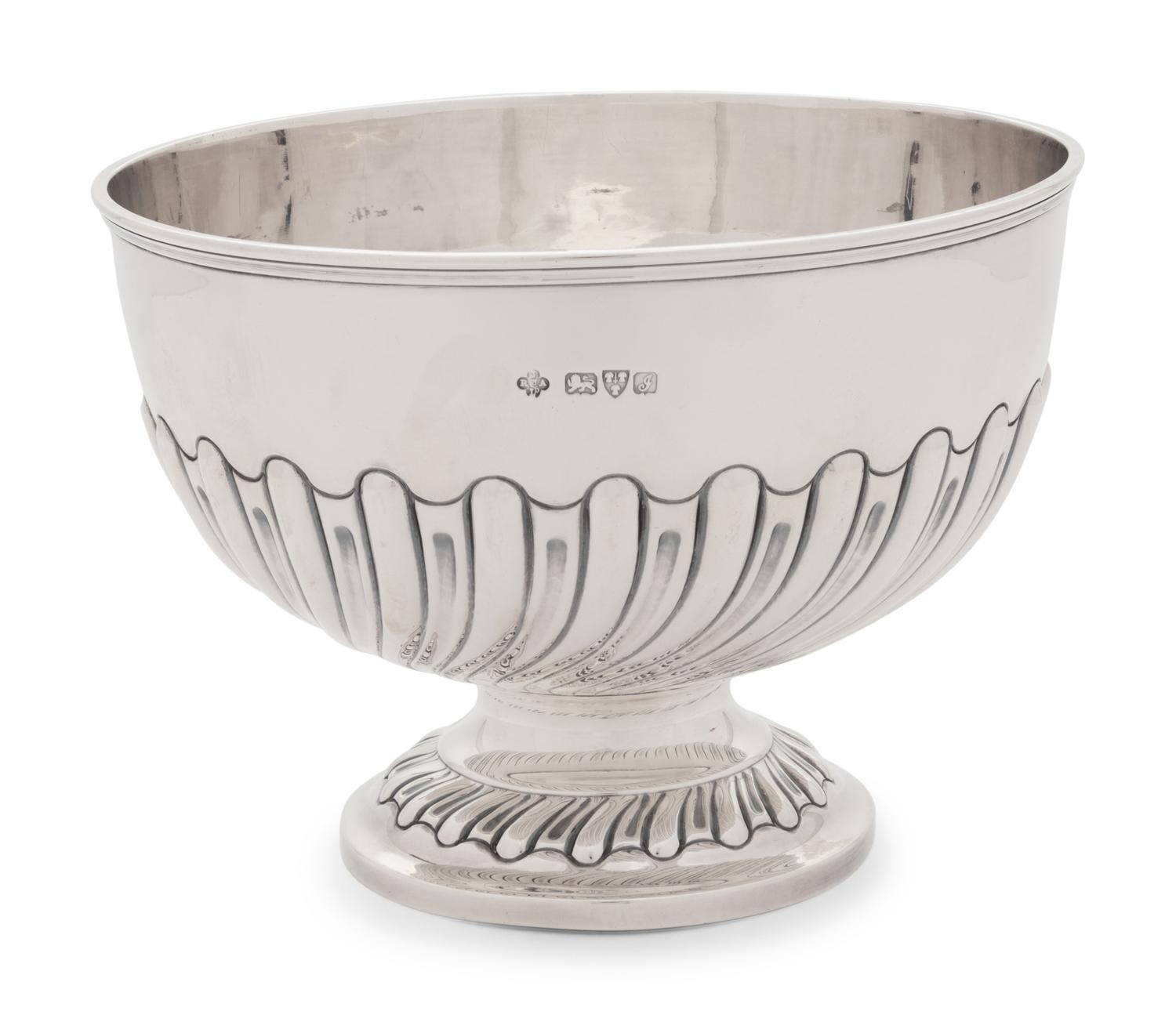 An Edwardian Silver Rose Bowl