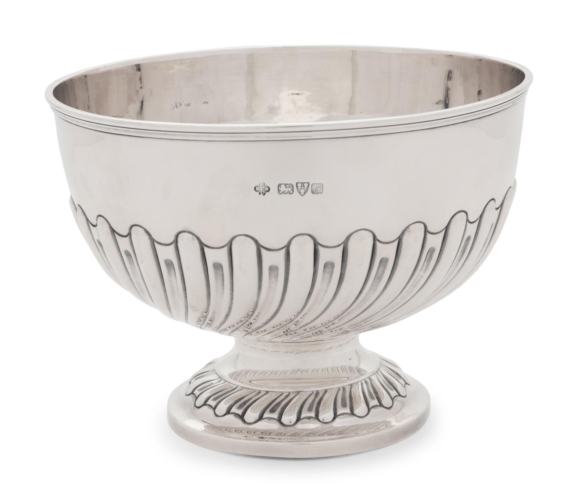 An Edwardian Silver Rose Bowl