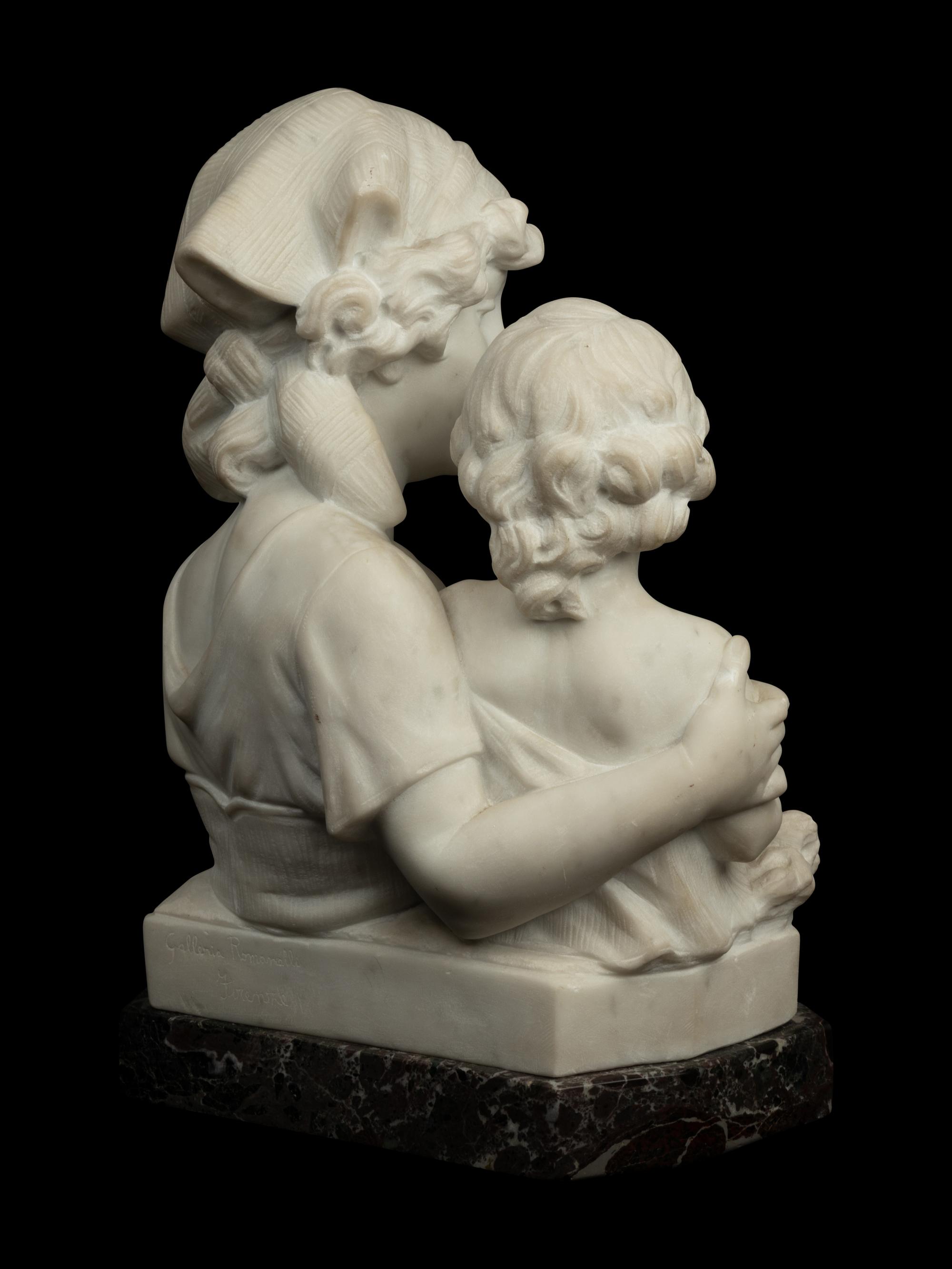 A Continental Marble Figural Group