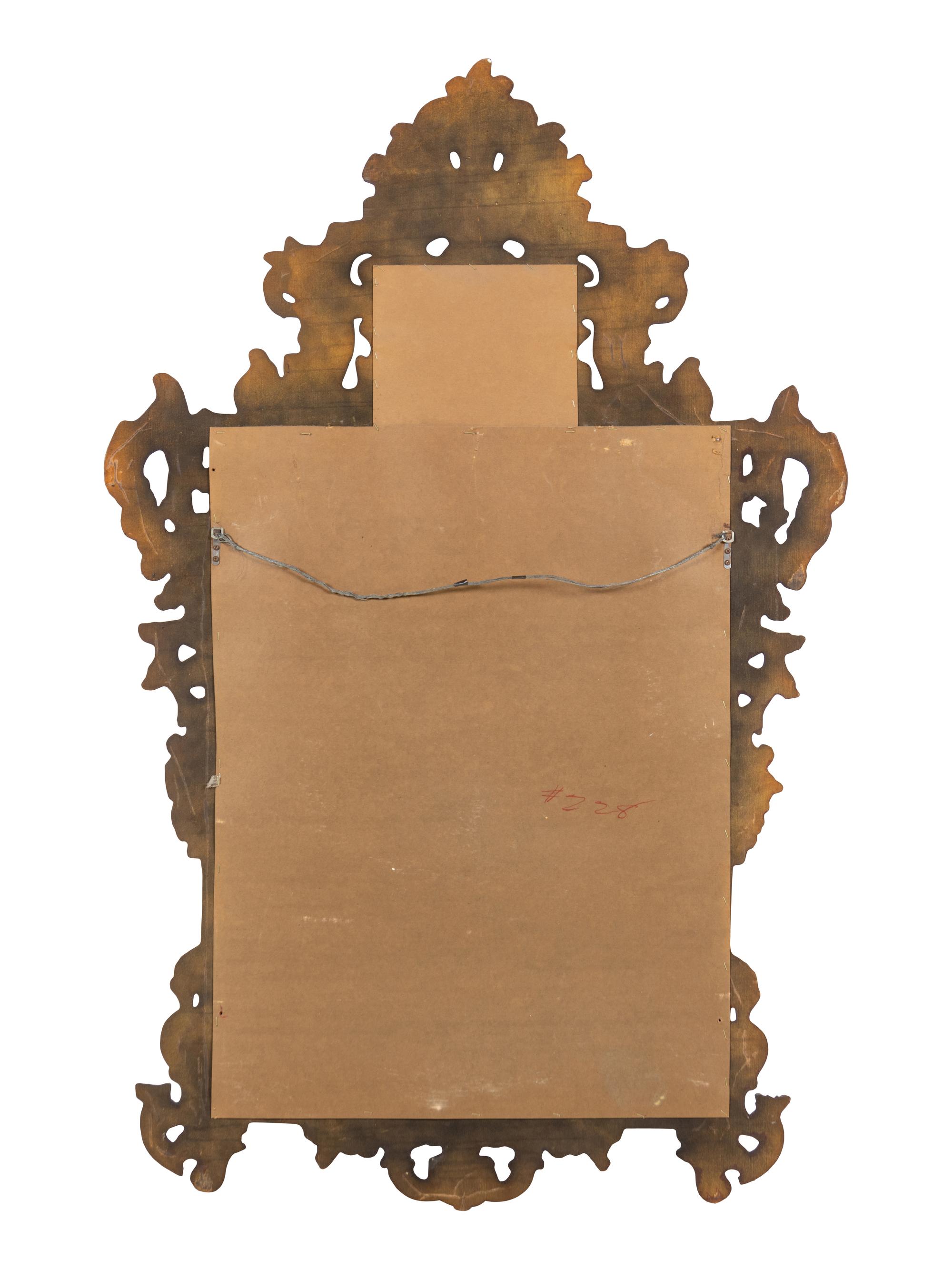An Italian Rococo Style Painted Mirror