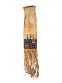 Cheyenne Beaded Hide Tobacco Bag