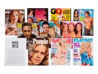 (Celebrity) A group of 10 entertainment magazines, many signed; comprising:
