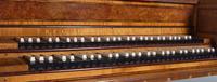 A Burl Walnut and Satinwood Two-Manual Harpsichord by Thomas Goff & Joseph Cobby