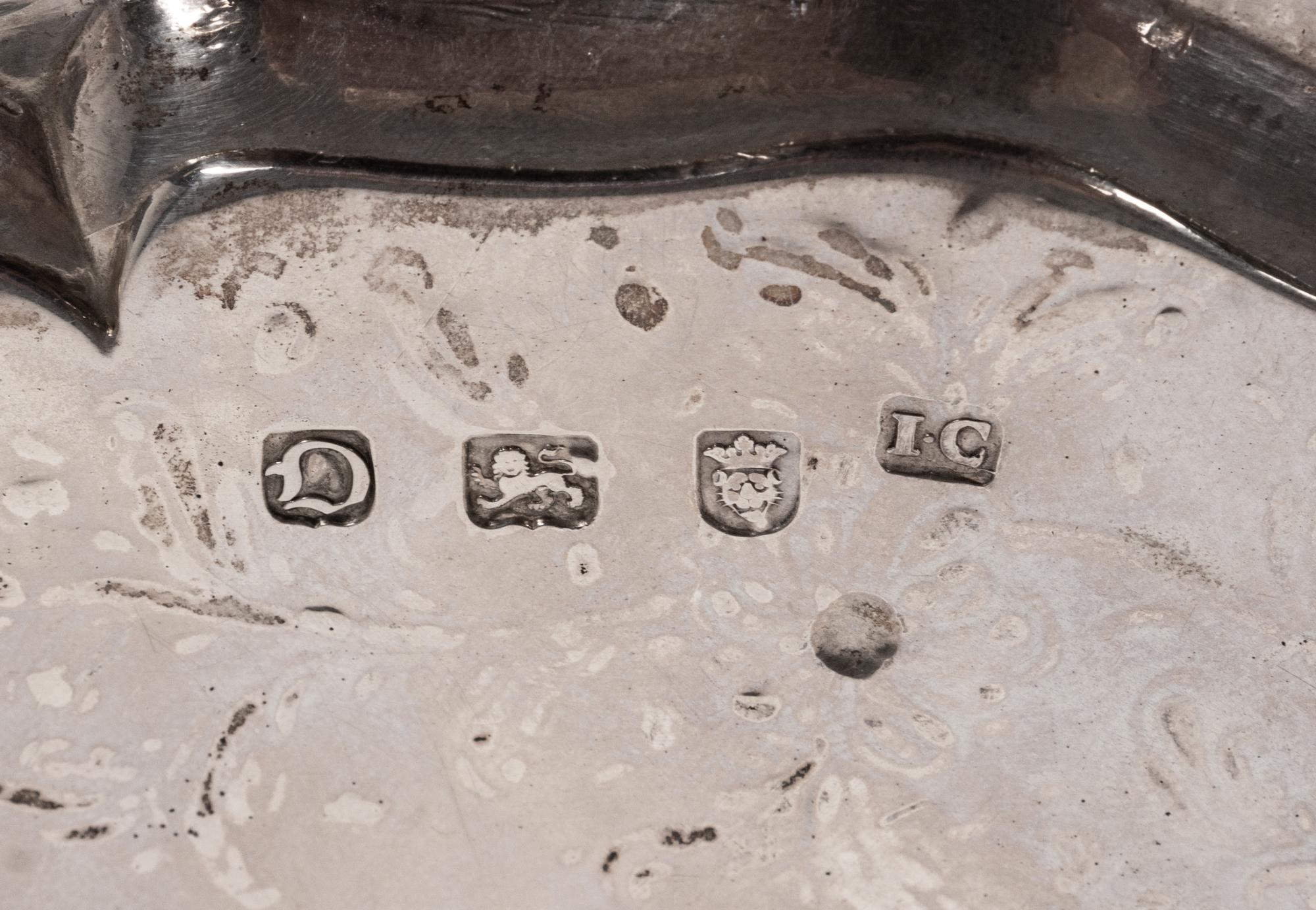 An 18th Century English Silver Salver