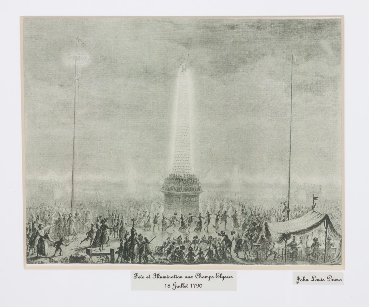 Jean Louis Prieur, (French, 1759-1795), Six works depicting French historical scenes.
