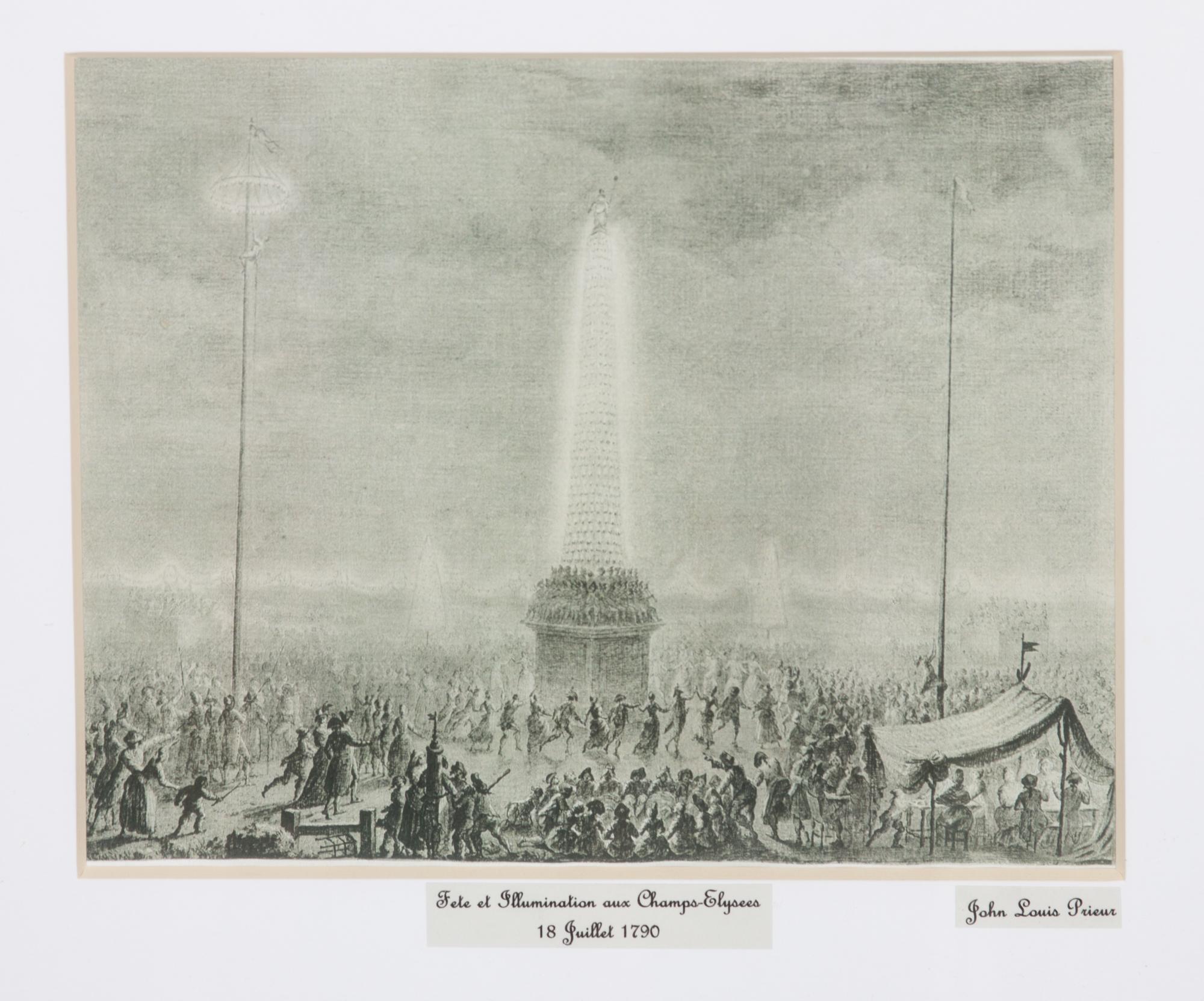 Jean Louis Prieur, (French, 1759-1795), Six works depicting French historical scenes.