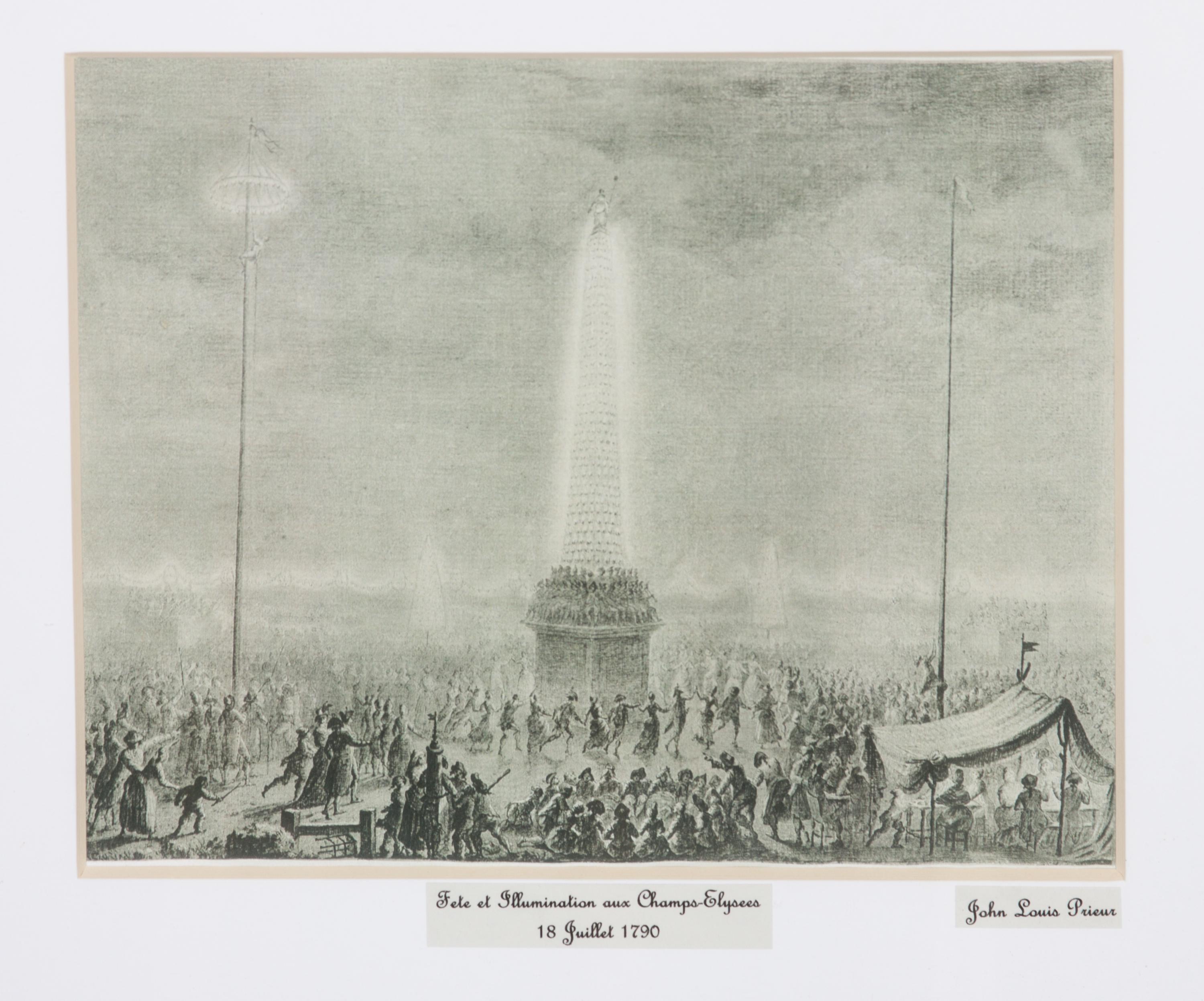 Jean Louis Prieur, (French, 1759-1795), Six works depicting French historical scenes.