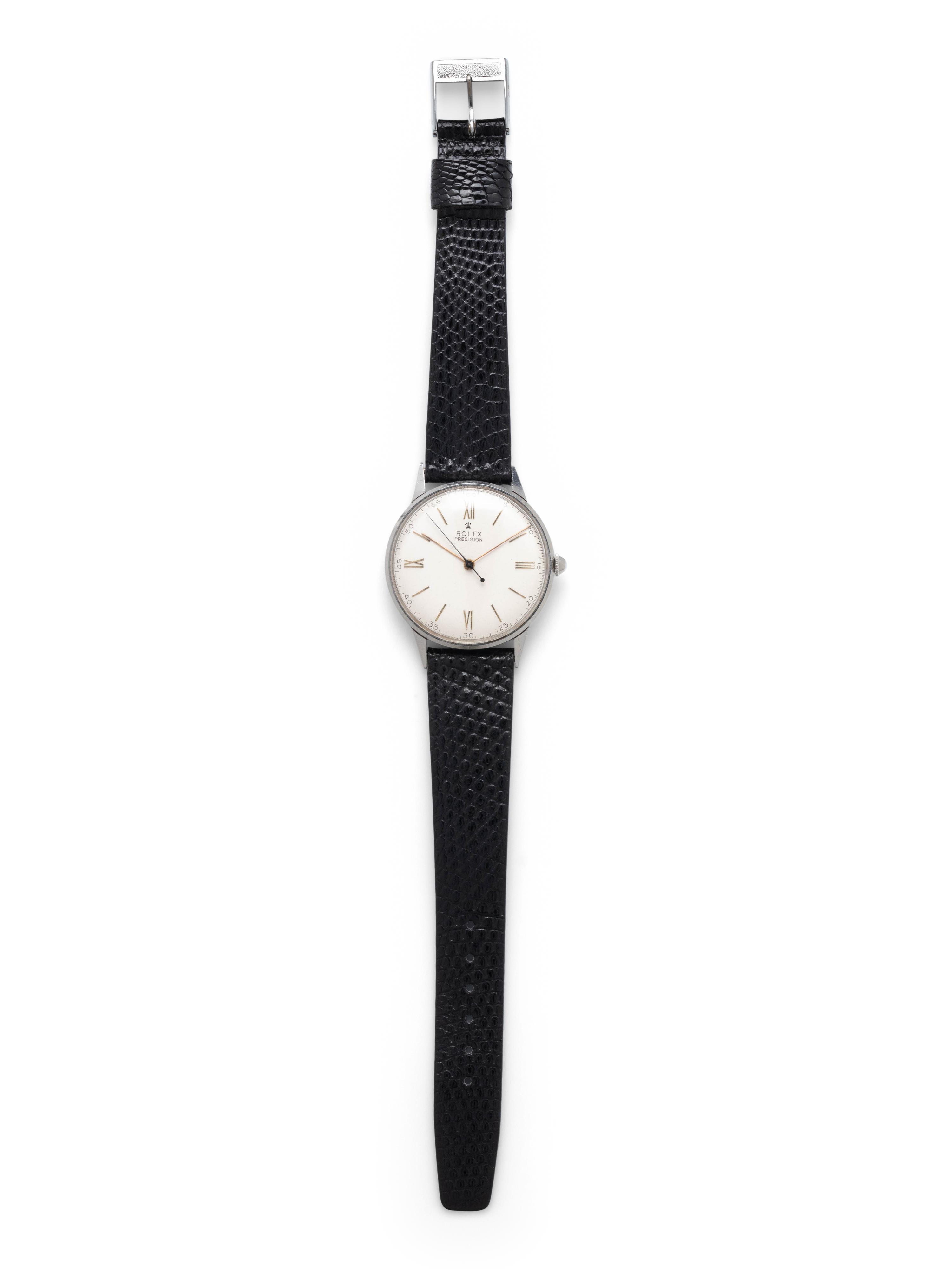 ROLEX, REF. 4363 STAINLESS STEEL 'PRECISION' WRISTWATCH