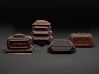 Four Tramp Art Boxes