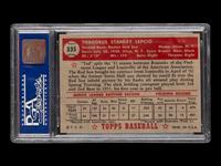 A 1952 Topps Ted Lepcio High Number Baseball Card No. 335 (PSA 6 EX-MT))