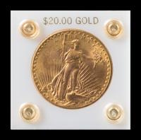 A United States 1927 Saint Gaudens $20 Gold Coin