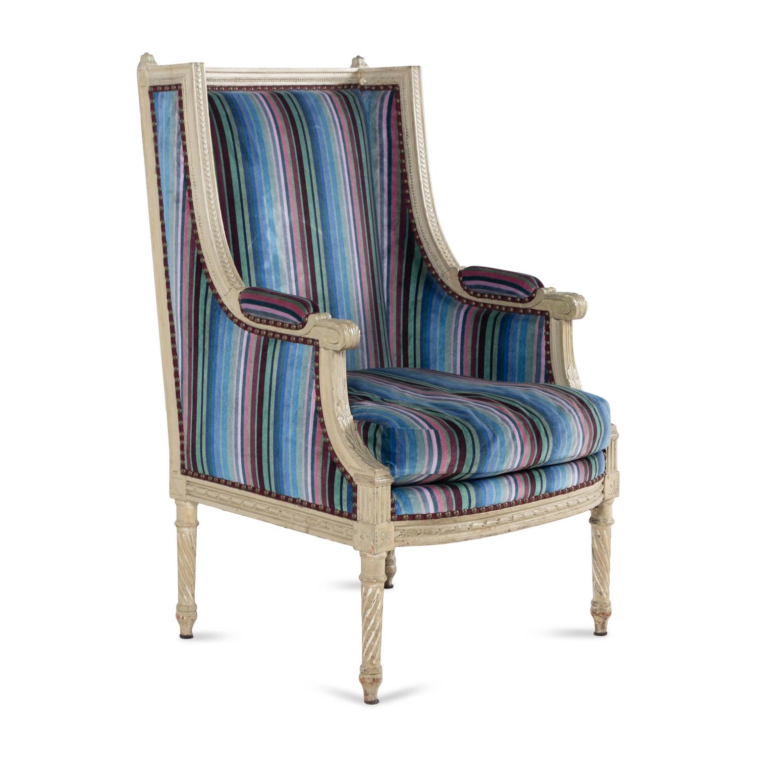 A Louis XVI Painted Bergère