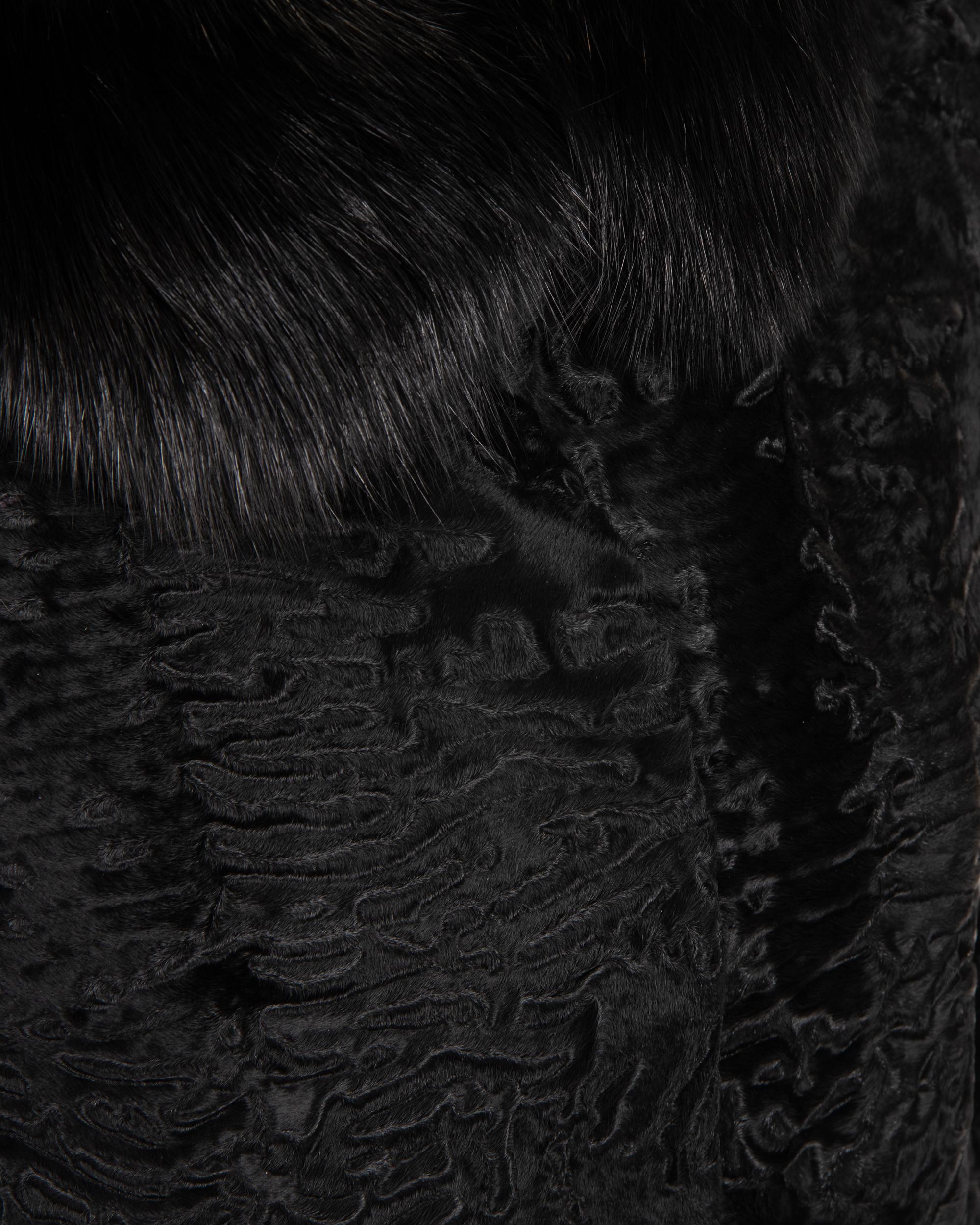 J. Mendel Broadtail Jacket with Sable