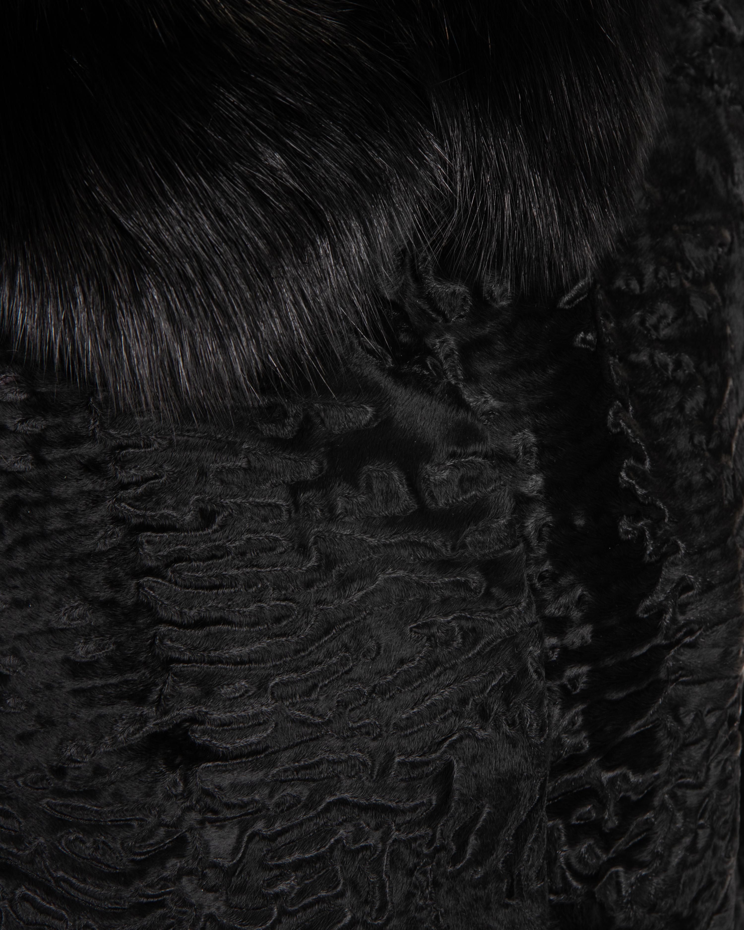 J. Mendel Broadtail Jacket with Sable