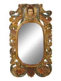 An Italian Baroque Style Painted Mirror — 19TH CENTURY