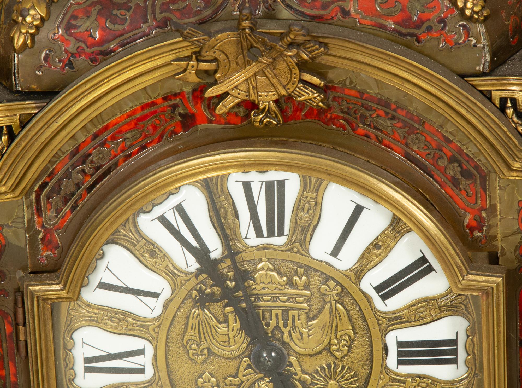 A Louis XIV Style Gilt Bronze Mounted Boulle Marquetry Bracket Clock