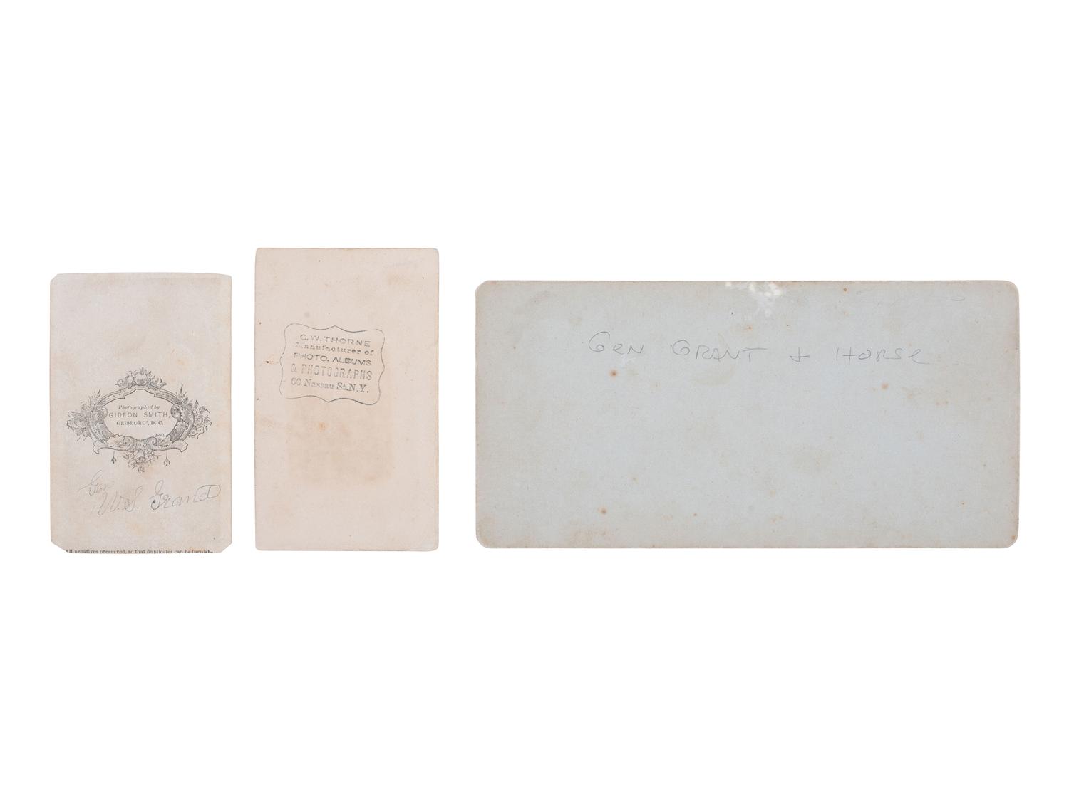 [GRANT, Ulysses S. (1822-1885)]. A group of 7 photographs of Ulysses S. Grant and his family.