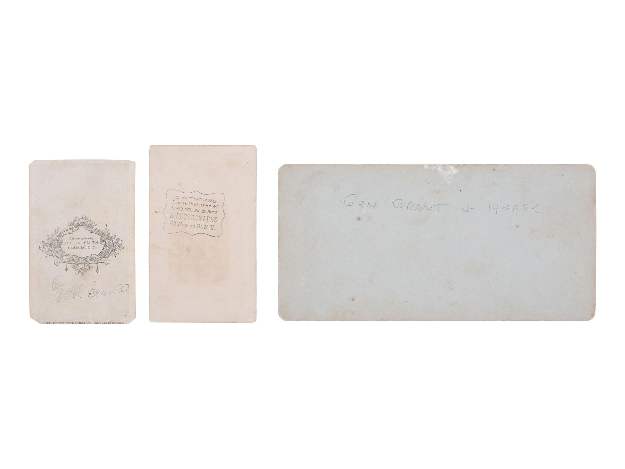[GRANT, Ulysses S. (1822-1885)]. A group of 7 photographs of Ulysses S. Grant and his family.