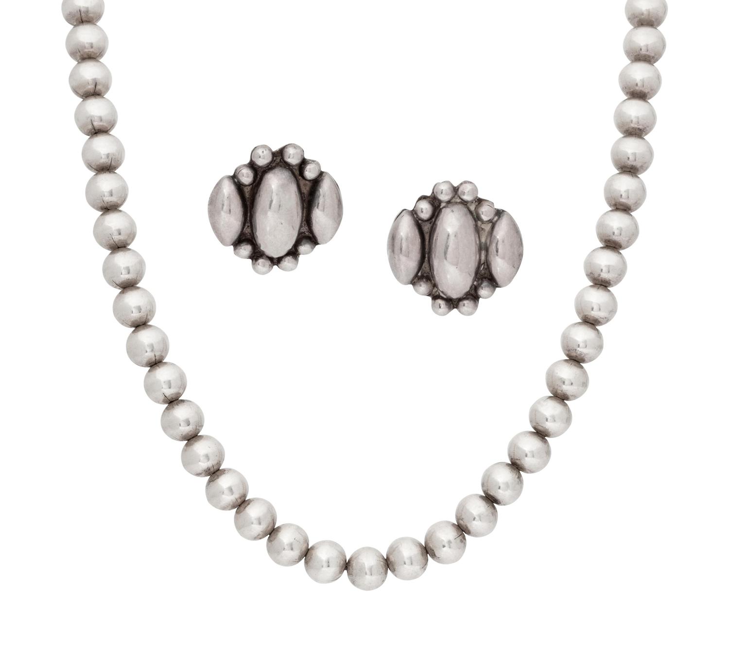 A Collection of Silver Jewelry,