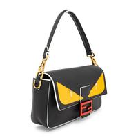 Fendi, Leather Monster Baguette & Fur Charm