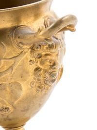 Five Neoclassical Gilt and Patinated Bronze Table Articles