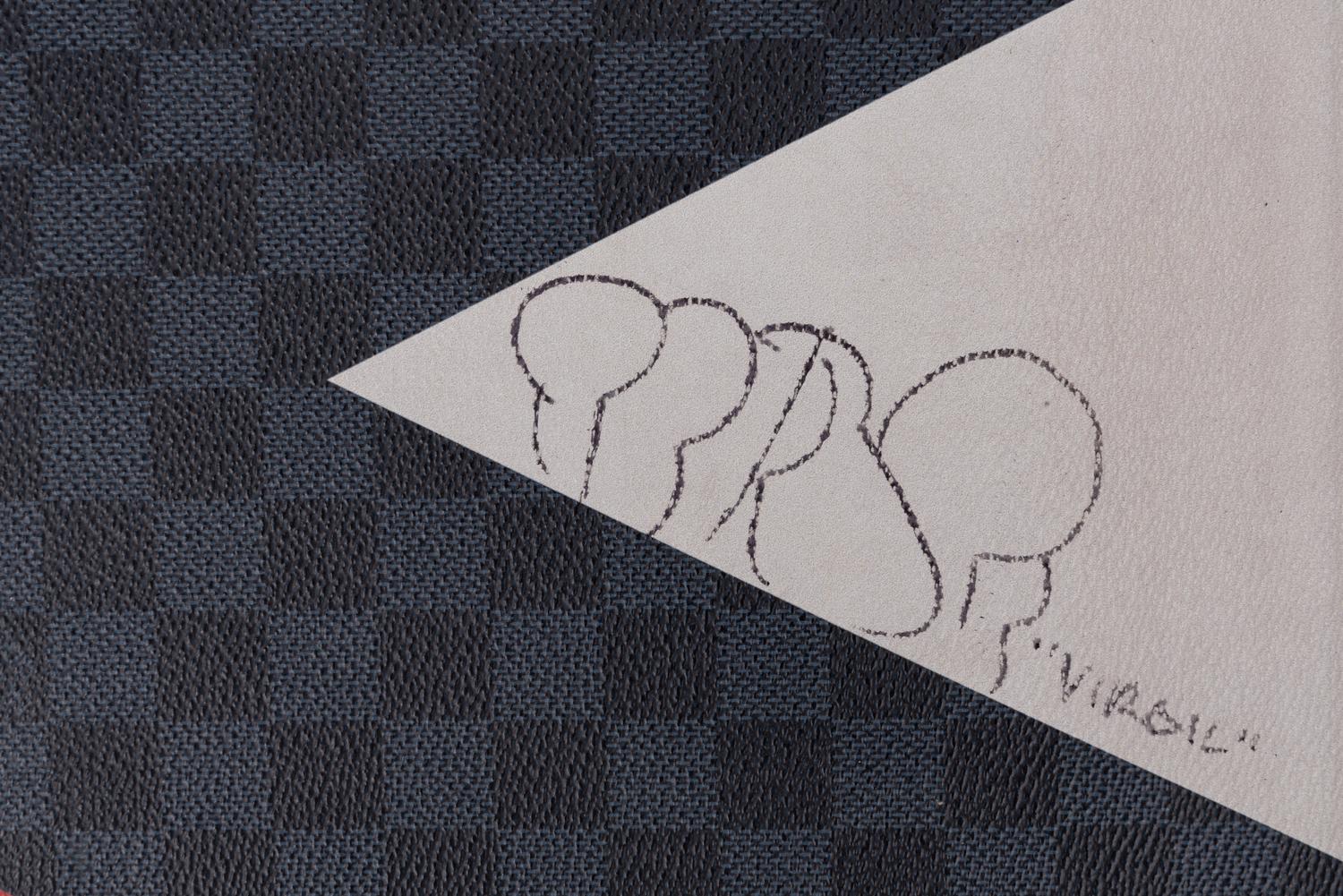 Louis Vuitton Portfolio, 2017 - Autographed by Virgil Abloh in 2019