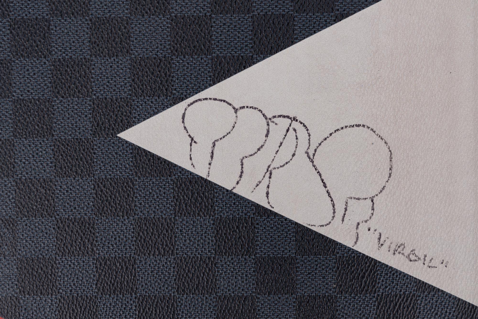 Louis Vuitton Portfolio, 2017 - Autographed by Virgil Abloh in 2019