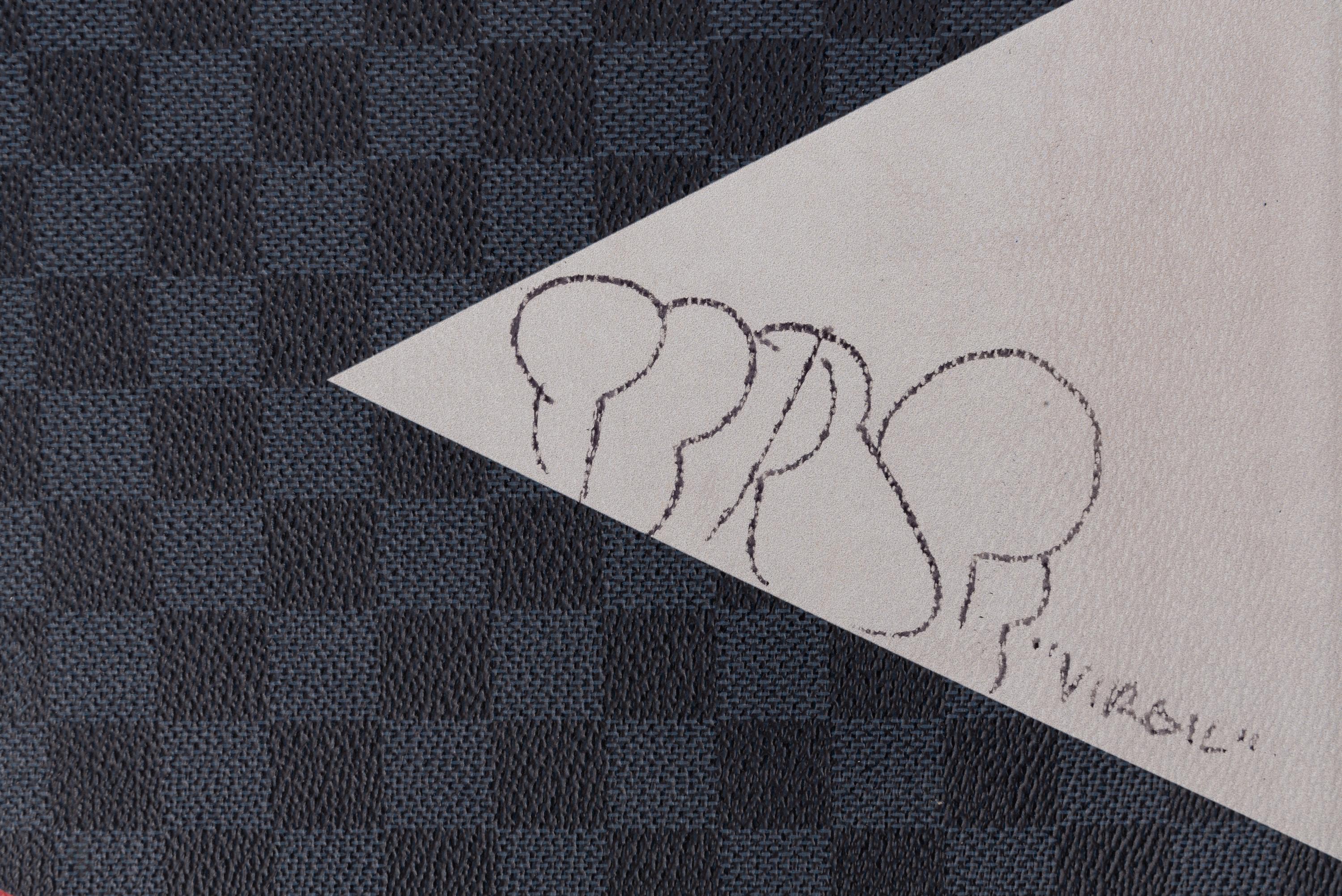 Louis Vuitton Portfolio, 2017 - Autographed by Virgil Abloh in 2019