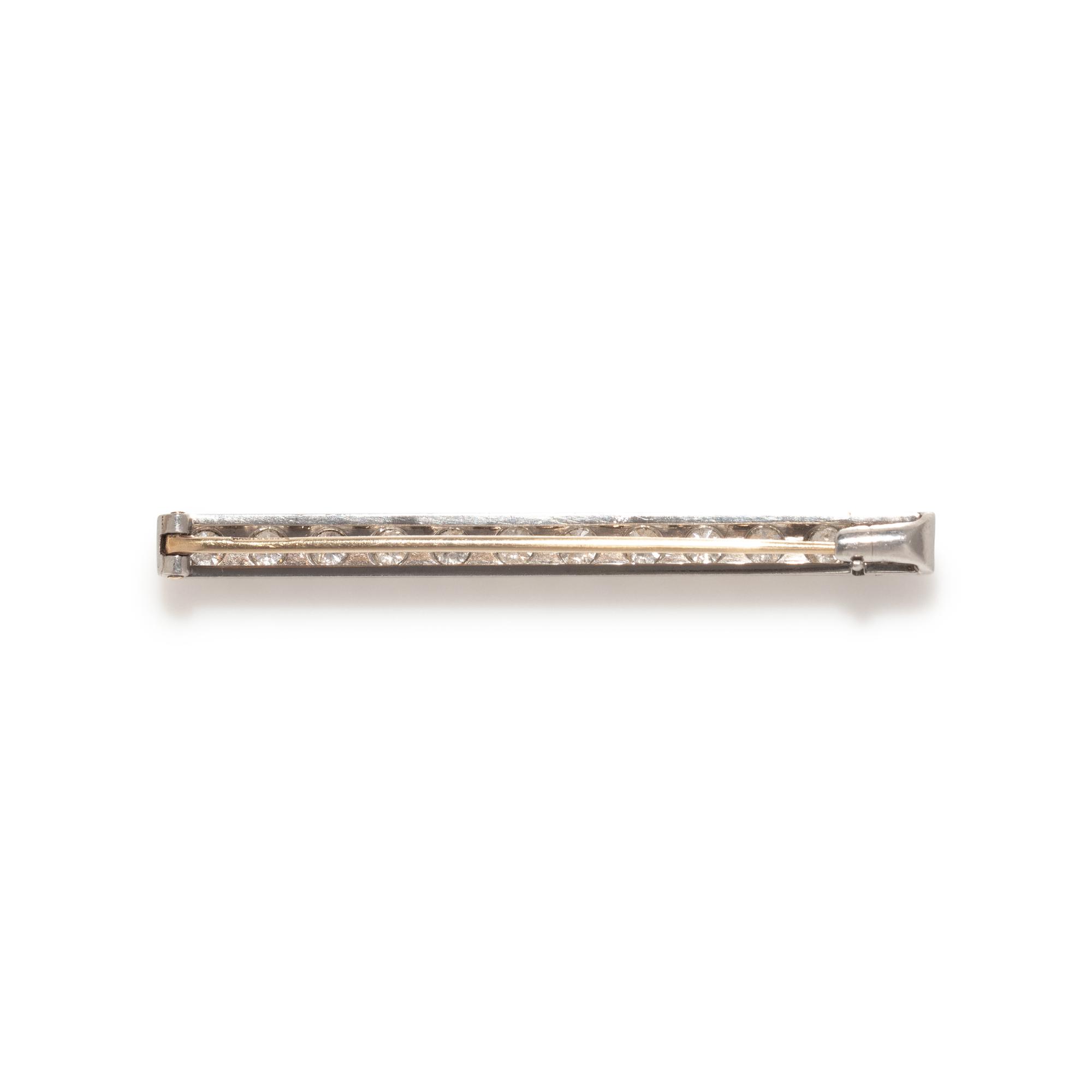 TIFFANY & CO., DIAMOND BAR BROOCH