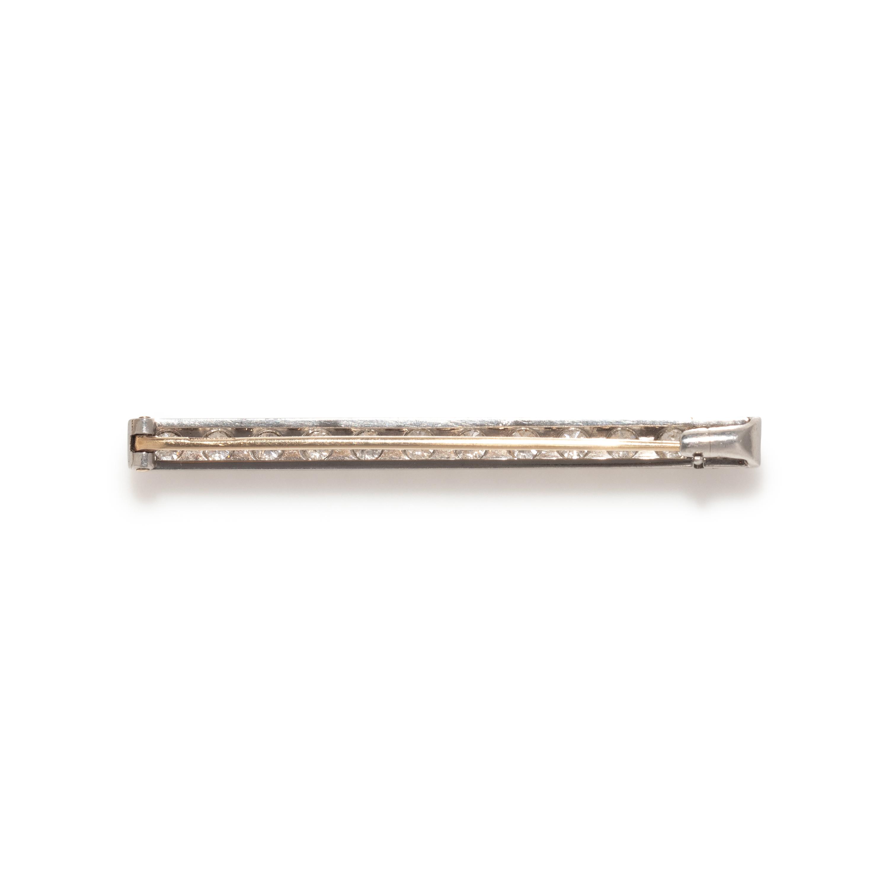 TIFFANY & CO., DIAMOND BAR BROOCH