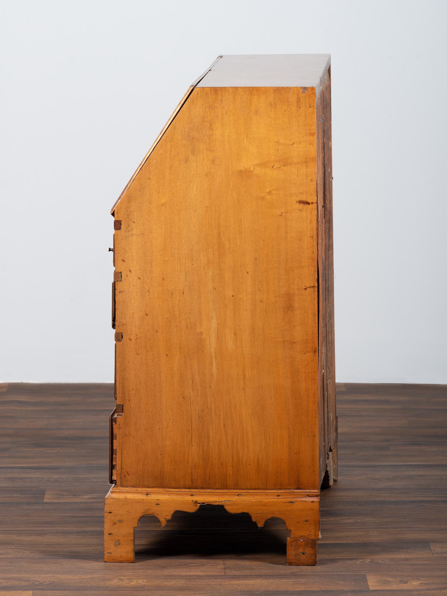 A Chippendale Maple Slant Front Desk