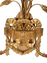 A Pair of Regency Giltwood Two-Light Sconces — 20TH CENTURY