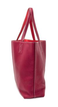 An Hermes Rubis/Bougainvillea 45cm Taurillon Clemence Double Sens Tote, 17.5" x 15.5" x 5".