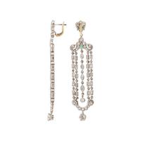 Diamond and Platinum Chandelier Earrings