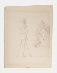 Drawing #7 for the oil "Night-time Festivities at the Contessa Sanseverini's", 1966