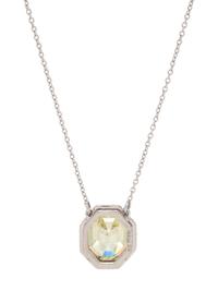 FANCY BROWNISH GREENISH YELLOW DIAMOND AND DIAMOND NECKLACE