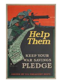 [WWI]. 4 posters promoting Liberty Bonds and War Savings Stamps.