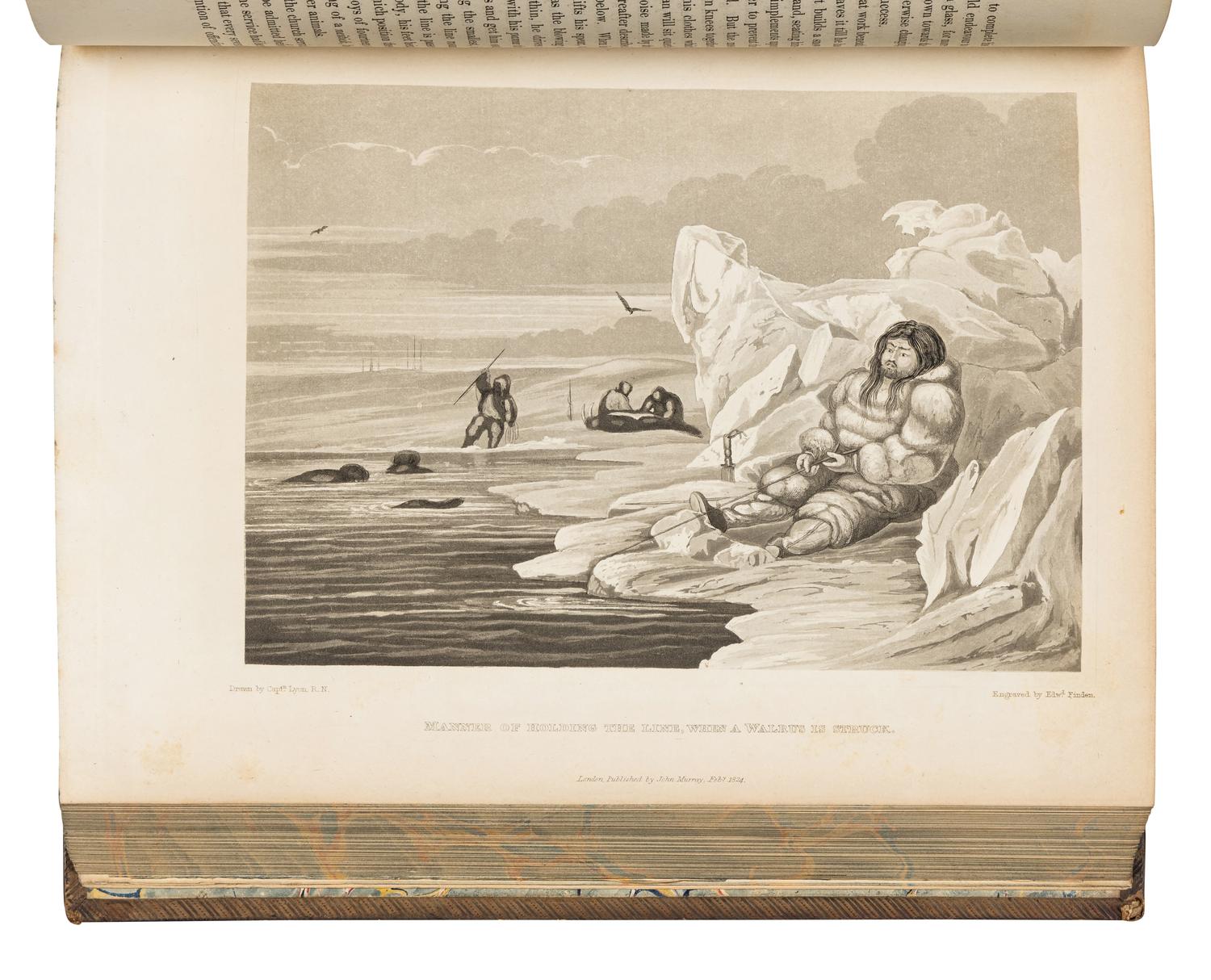 PARRY, William Edward, Sir (1790-1855). Journal of a Second Voyage for the Discovery of a North-West Passage from the Atlantic to the Pacific; Performed in the Years 1821-22-23, in His Majesty's Ships Fury and Hecla . London: William Clowes for John Murray, 1824.